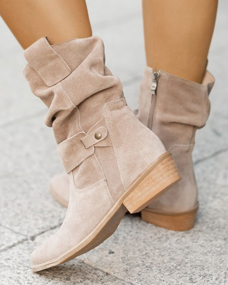 ND | Bottes mid-calf avec détail de lanière