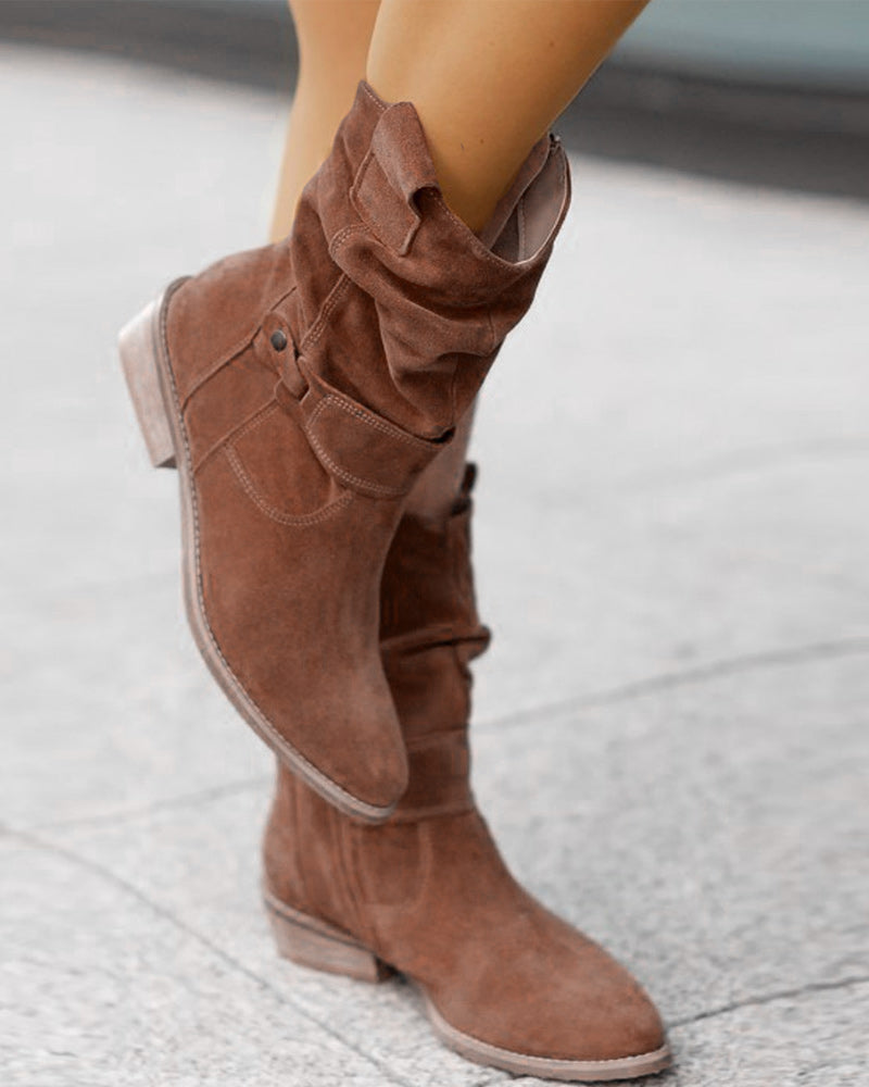 ND | Bottes mid-calf avec détail de lanière