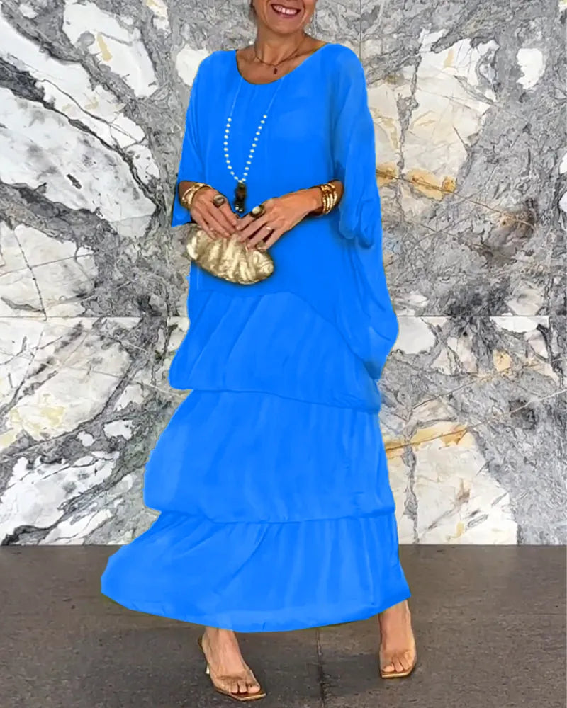 ND | Maxi-robe décontractée en couches