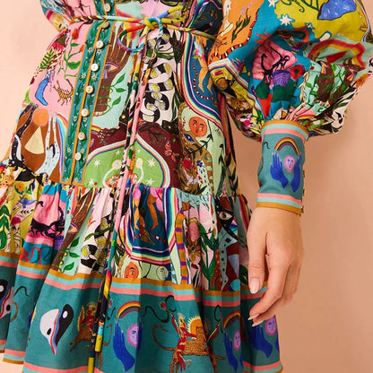 EP | robe de printemps multicolore