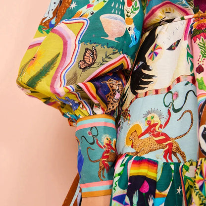 EP | robe de printemps multicolore