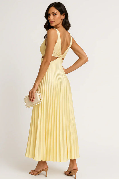 EP | Elégante robe midi plissée en satin