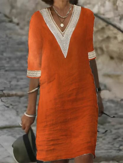 EP | Robe en coton et lin
