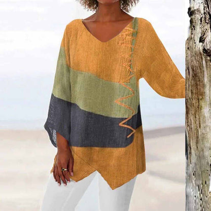 ND | Elégante chemise d'été tricolore