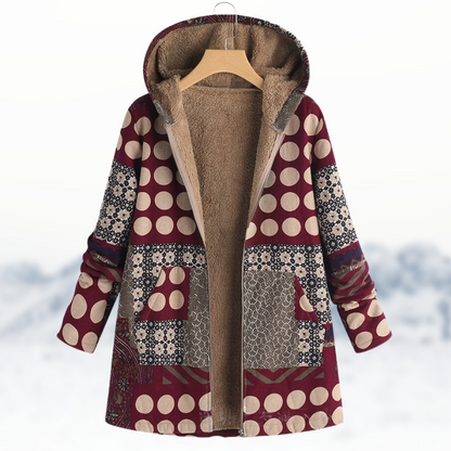 EP | Manteau d'hiver chic et douillet avec imprimé