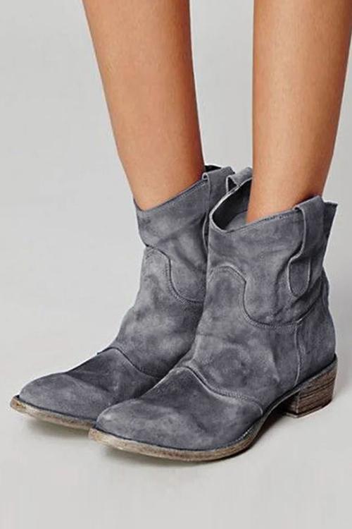 ND | Bottines en daim soutenues
