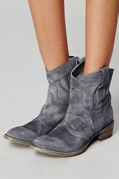 ND | Bottines en daim soutenues