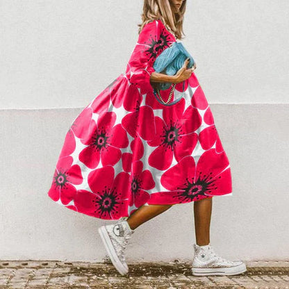 ND | Robe midi imprimée en ligne A