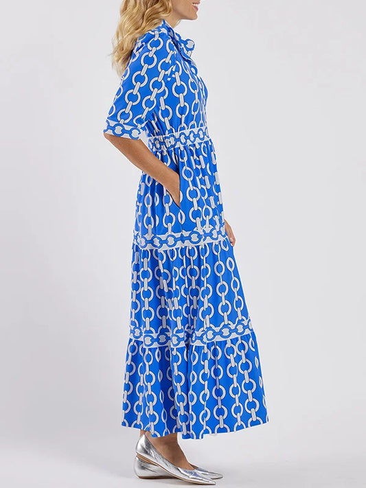 EP | Robe midi avec motif de chaînes