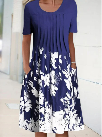 EP | Robe midi de vacances florale