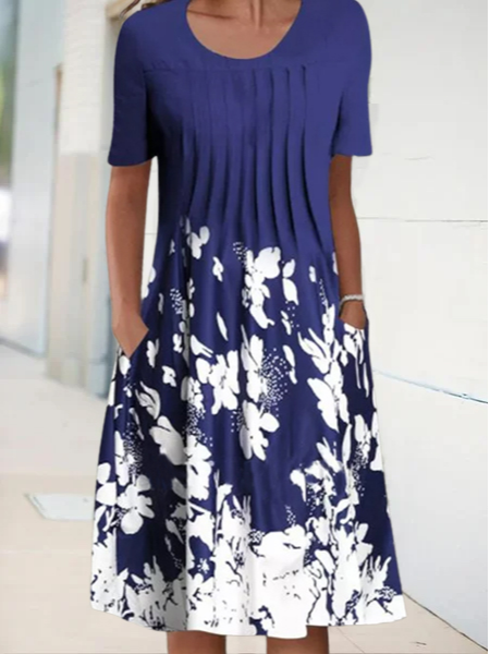 EP | Robe midi de vacances florale