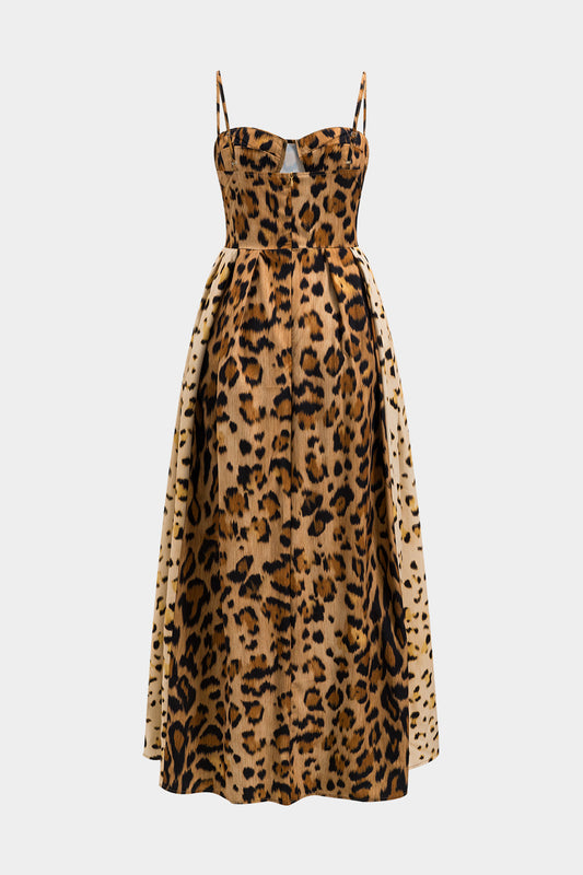 EP | Bold Leopard Print Robe midi