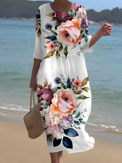 ND | Maxi robe à fleurs