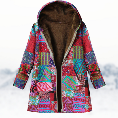 EP | Manteau d'hiver chic et douillet avec imprimé