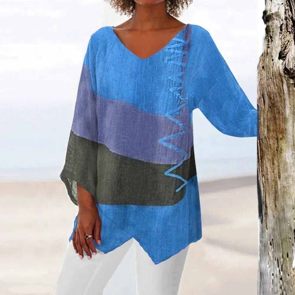 ND | Elégante chemise d'été tricolore