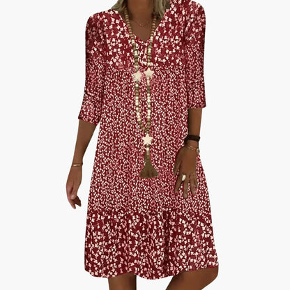 EP | Robe midi avec imprimé fleuri