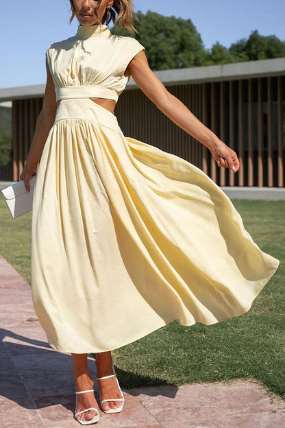 EP | Robe midi avec découpe et poches