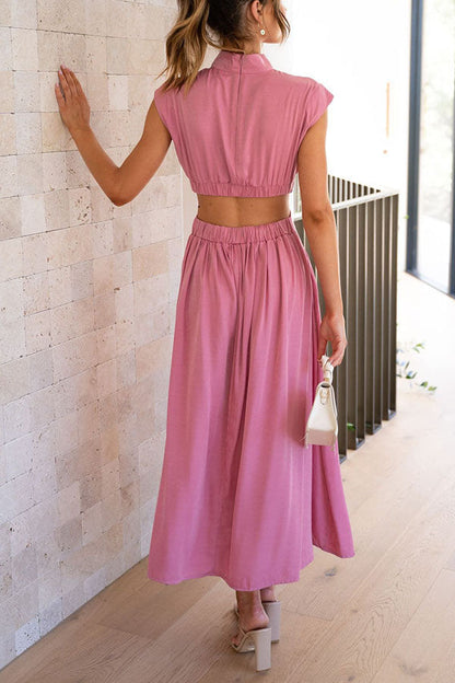 EP | Robe midi avec découpe et poches