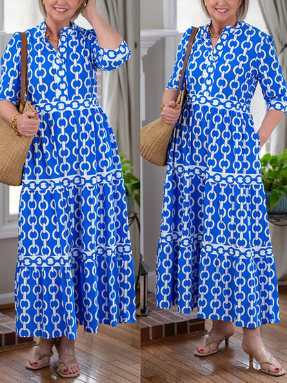 EP | Robe midi avec motif de chaînes