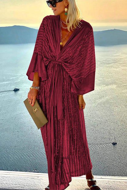 EP | Dreamy Evenings Rétro Court Style Kimono Party Maxi Robe