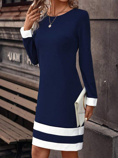 EP | Robe tricotée mode à manches longues pour femmes
