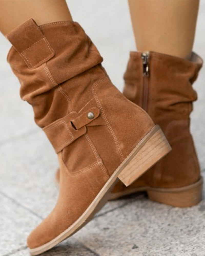 ND | Bottes mid-calf avec détail de lanière