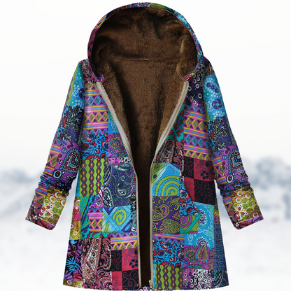 EP | Manteau d'hiver chic et douillet avec imprimé