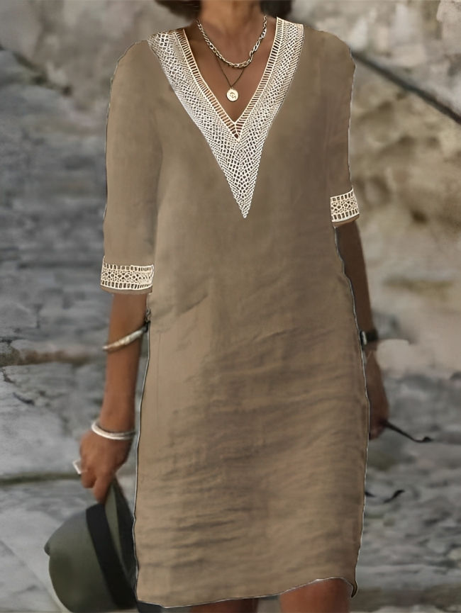 EP | Robe en coton et lin
