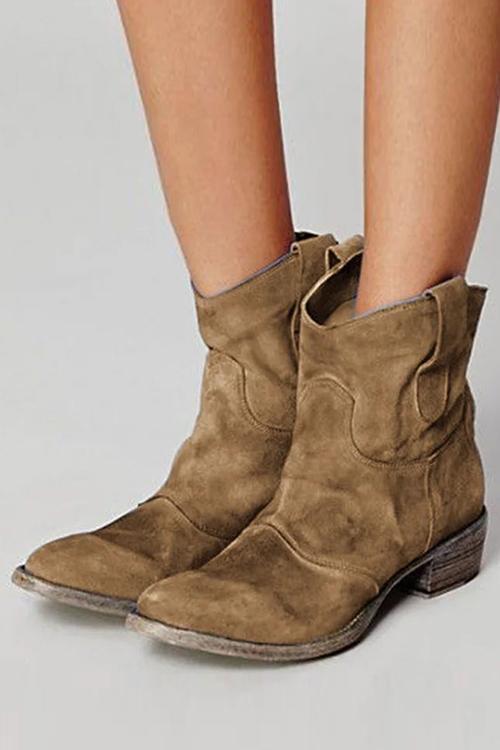 ND | Bottines en daim soutenues