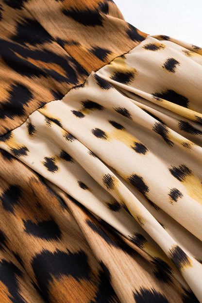 EP | Bold Leopard Print Robe midi