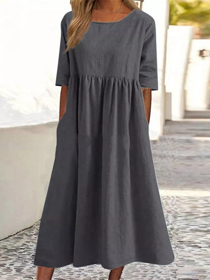 EP | Robe noire midi | Robe midi à manches longues | Robes midi pour femmes