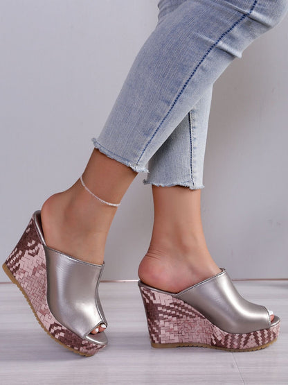 EP | Sandales à talons hauts en cuir PU