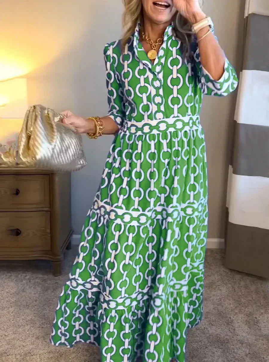 EP | Robe midi avec motif de chaînes