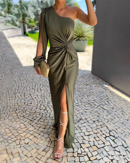 EP | Robe midi asymétrique à une manche