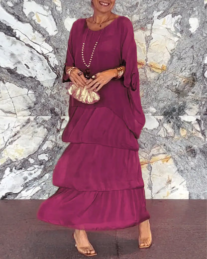 ND | Maxi-robe décontractée en couches