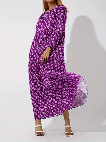 EP | Robe longue boho décontractée avec imprimé floral