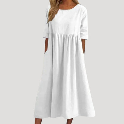 EP | Robe midi femme coupe loose avec poches