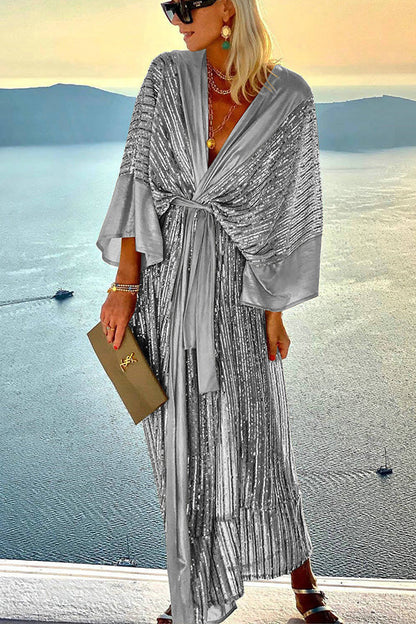 EP | Dreamy Evenings Rétro Court Style Kimono Party Maxi Robe
