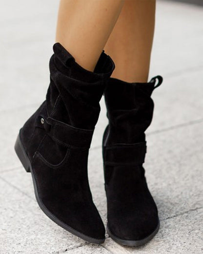 ND | Bottes mid-calf avec détail de lanière