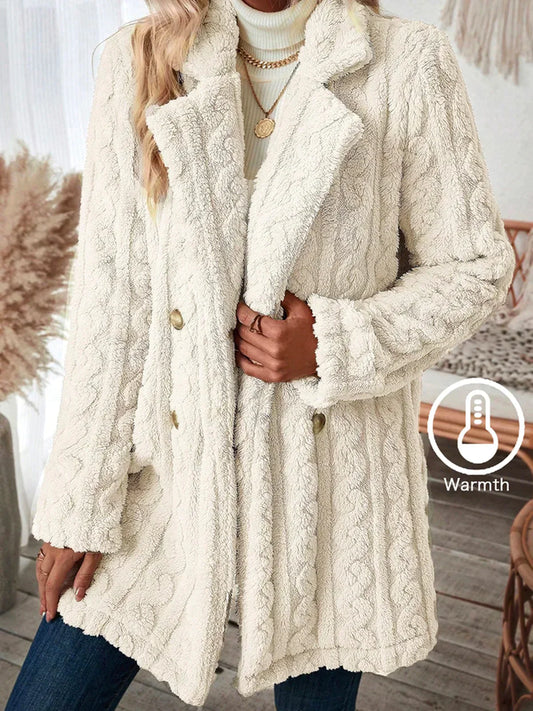EP | Manteau d'hiver en flanelle à double boutonnage