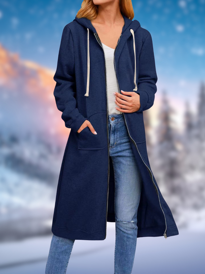 EP | Manteau long à la mode avec cordon de serrage