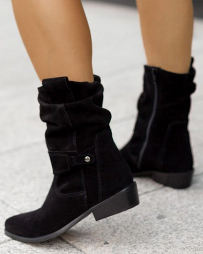 ND | Bottes mid-calf avec détail de lanière