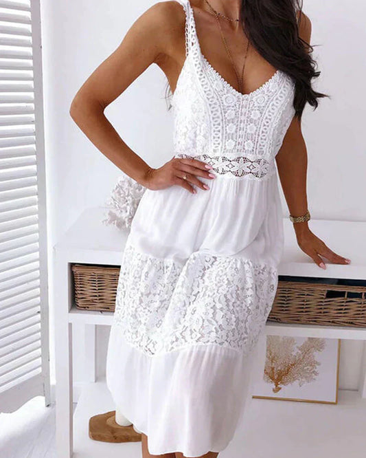 EP | Robe midi | Robes midi pour femmes | Robe blanche midi