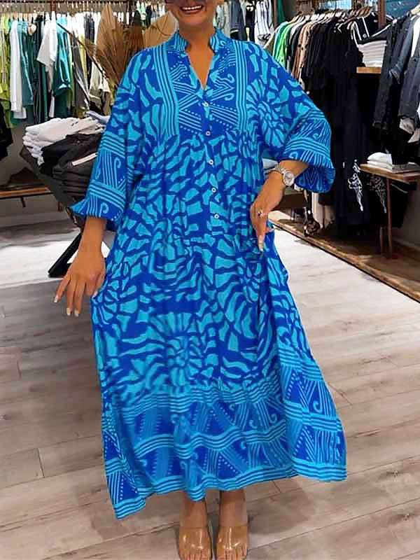 EP | Robe midi sans effort avec décolleté en V