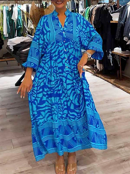 EP | Robe midi sans effort avec décolleté en V