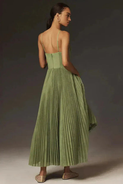EP | Robe midi plissée élégante Fit & Flare