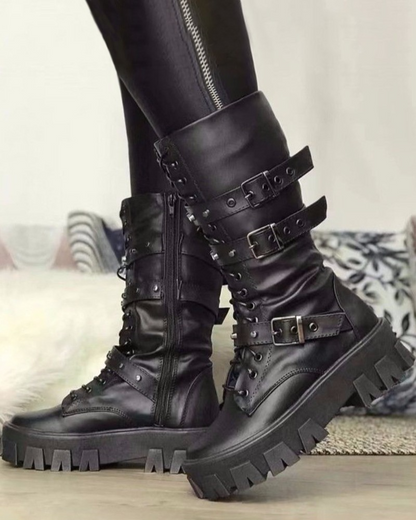 EP | Bottes avec fermeture éclair et boucles