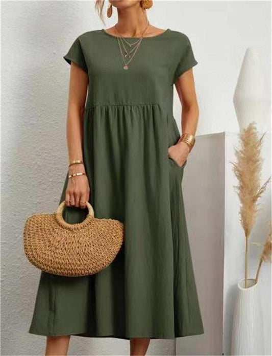 EP | Robe midi élégante à la coupe décontractée