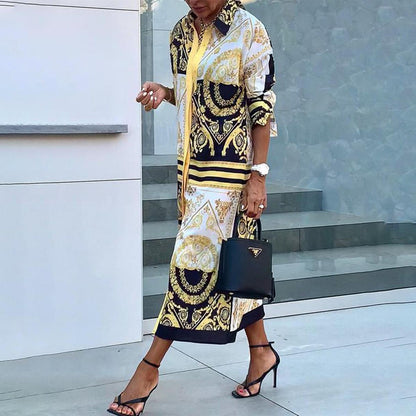 EP | Robe maxi manches longues col V Groovy