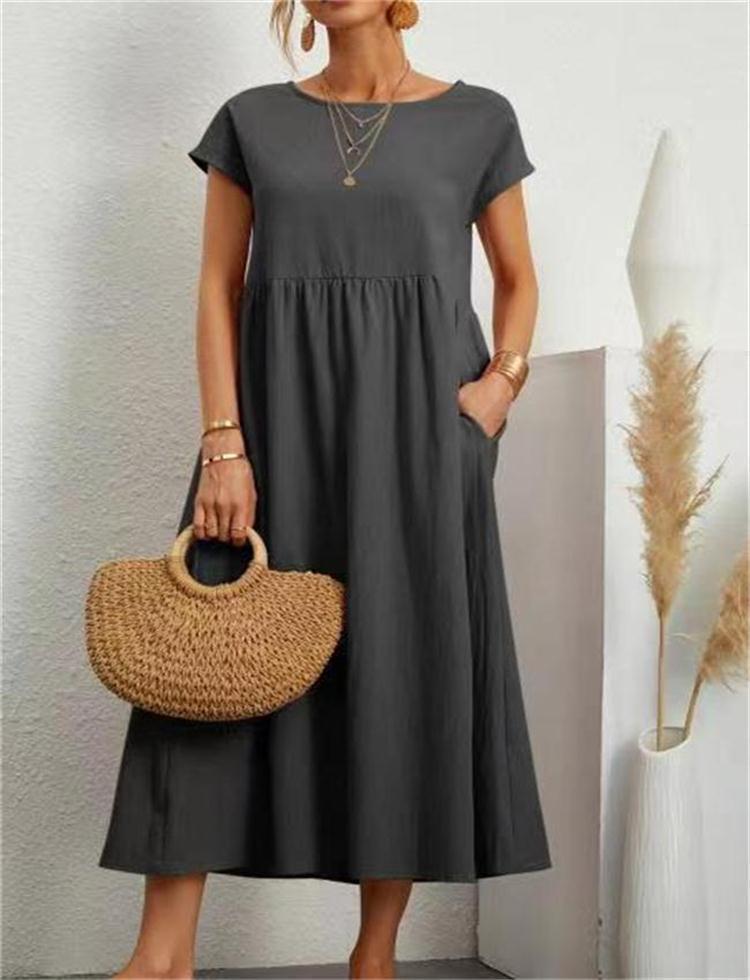 EP | Robe midi élégante à la coupe décontractée